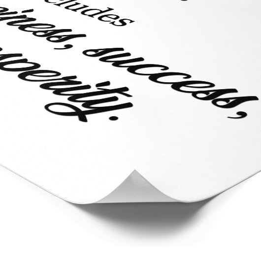 Poster Je fais partie d'un plan divin Affirmation positiv (Coin)