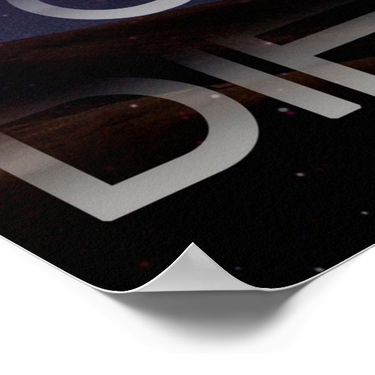 Poster Je fais une différence - Mots d'Affirmation (Coin)