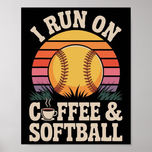 Poster Je fonctionne au café et Softll (Devant)