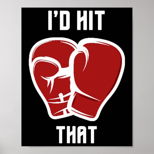Poster Je frapperais cette drôle de boxe kickboxing (Devant)