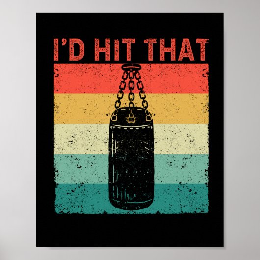 Poster Je frapperais le fan de l'entraîneur de boxe (Devant)