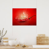 Poster Je fume chaud Chili (Cuisine)