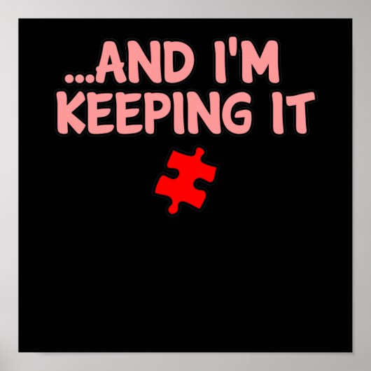 Poster Je garde ça Romantique Valentines Jour Couple grap (Devant)