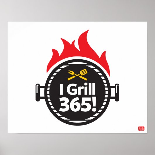 Poster Je Grille 365 ! (Devant)