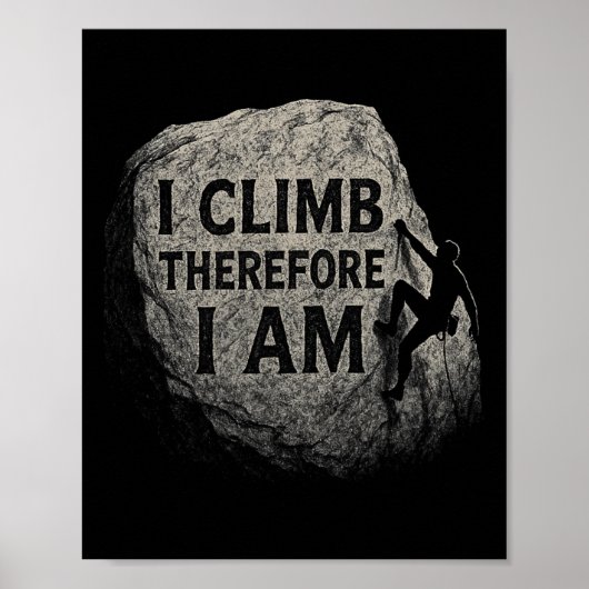 Poster Je grimpe donc je suis - Grimpeurs (Devant)
