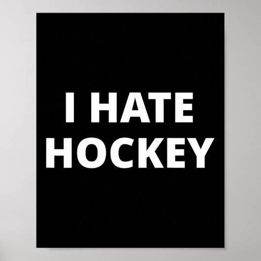 Poster Je hais le hockey (Devant)
