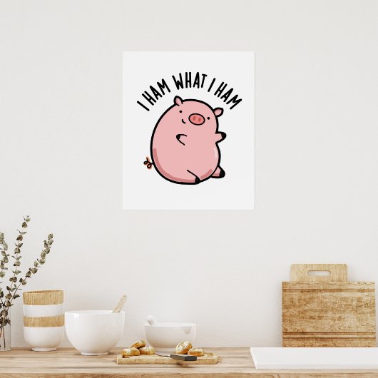 Poster Je Jamais Ce Que Je Jamais Drôle Pun De Cochon (Cuisine)