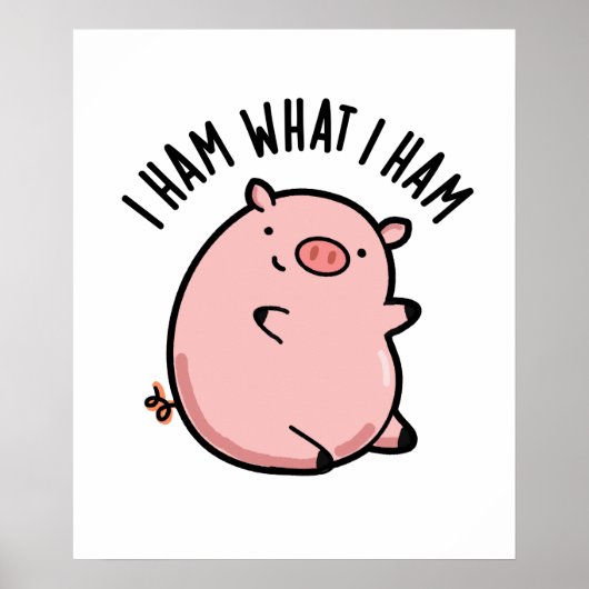 Poster Je Jamais Ce Que Je Jamais Drôle Pun De Cochon (Devant)