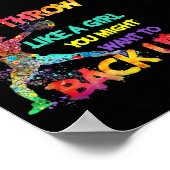 Poster Je Jette Comme Une Fille (Coin)