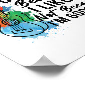 Poster Je Joue L'Ukulele Parce Que Je L'Aime Ukulele (Coin)