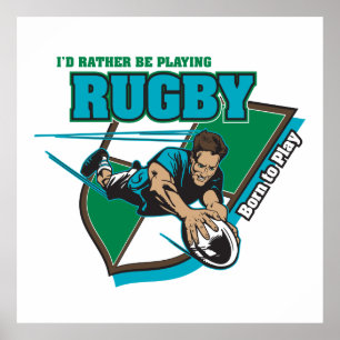 Poster Je jouerais plutôt au rugby