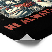 Poster Je L'Ai Dit Pour Père Noël Il Est Toujours Venu Ra (Coin)