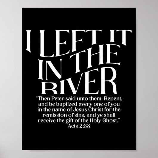 Poster Je l'ai laissé dans les Actes du fleuve 2_38 Baptê (Devant)