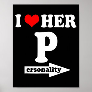 Poster Je l'aime Ity drôle Saint-Valentin couple assorti