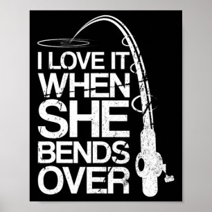 Poster Je L'Aime Quand Elle Se Baise Sur La Pêche Drôle