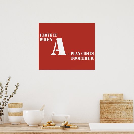 Poster Je l'aime quand un plan se réunit (Cuisine)