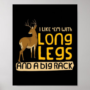 Poster Je Les Aime Avec De Longues Jambes Et Un Gros Rack