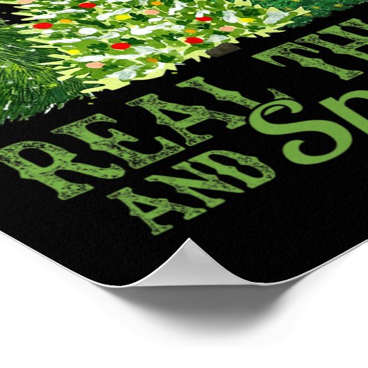 Poster Je Les Aime Vraiment Épais &amp; Sprucey Fun Noël (Coin)