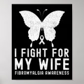 Poster Je Lutte Pour Mon Épouse Fibromyalgie Mois B (Devant)