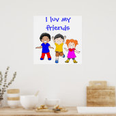 POSTER JE LUV MES AMIS (Cuisine)