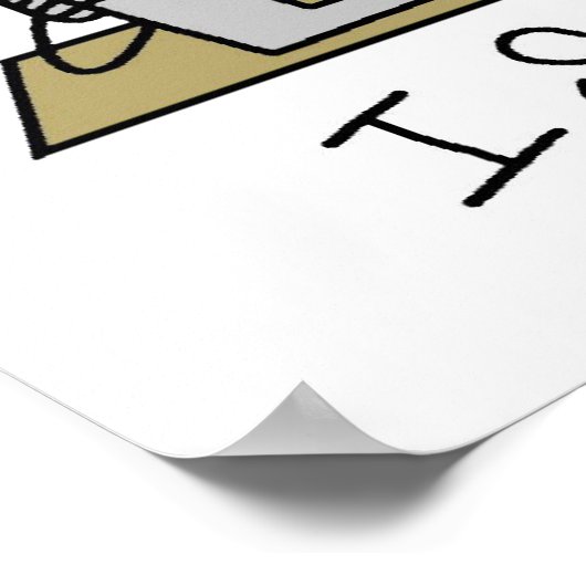 Poster Je mâche (Coin)