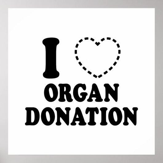 Poster Je {MANGE COEUR} DON D'ORGANE (Devant)