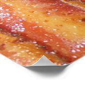 Poster Je mange du texte Bacon avec Arrière - plan (Coin)