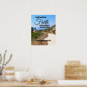 Poster Je Marcherai Par La Foi Bible Verse (Cuisine)