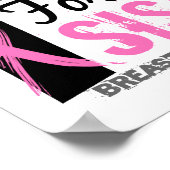 Poster Je Me Bats Pour Ma Soeur Cancer Du Sein (Coin)