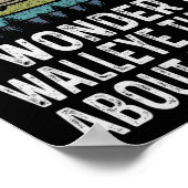 Poster Je Me Demande Si Walleye Pense À Moi Funny Walleye (Coin)