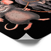 Poster Je Me Fiche Complètement D'un Âne De Souris De Rat (Coin)