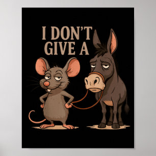 Poster Je Me fiche du sarcasme des rats, Mème drôle de ra