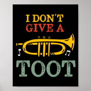 Poster Je Me Moque Des Puns Drôles De Joueurs De Trompett