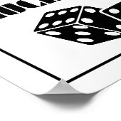 Poster Je me sens chanceuse, fille chanceuse, fille chanc (Coin)