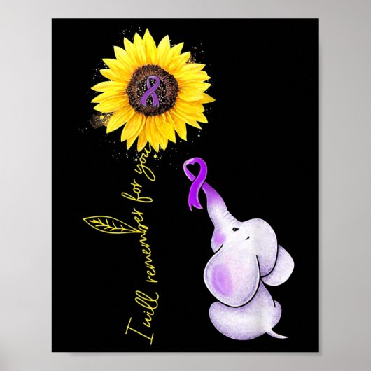 Poster Je Me Souviendrai De Vous Sunflower Alzheimerheime (Devant)