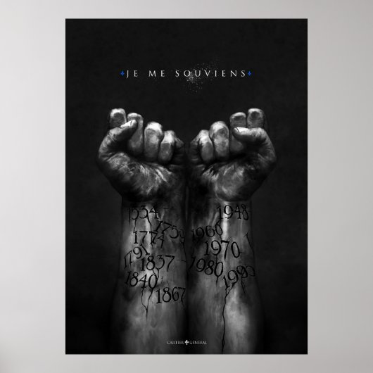 Poster Je me souviens (Devant)