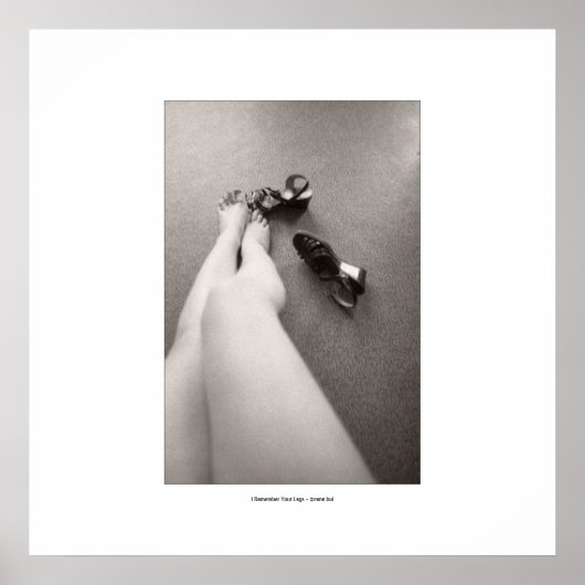 POSTER JE ME SOUVIENS DE TES JAMBES (Devant)