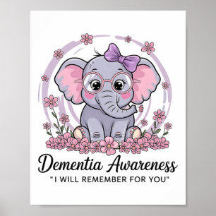 Poster Je me souviens pour vous Éléphant mignon Sensibili
