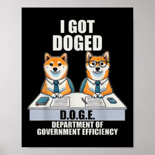 Poster Je Me Suis Fait Doged D.o.g.e Ministère Du Gouvern