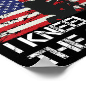 Poster Je me tiens pour le Drapeau Kneel pour le Drapeau  (Coin)