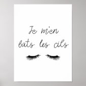 Poster Je m'en bats les cils (Devant)