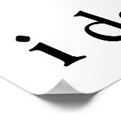 Poster je m'en fiche. (Coin)