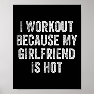 Poster Je M'Entraîne Parce Que Ma Fille Est Hot Gym Bodyb