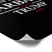 Poster Je M'Identifie Comme Garbyge Vote Trump 2024 Polit (Coin)