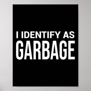 Poster Je M'Identifie Comme Un Désert Pour Trump Drôle Po