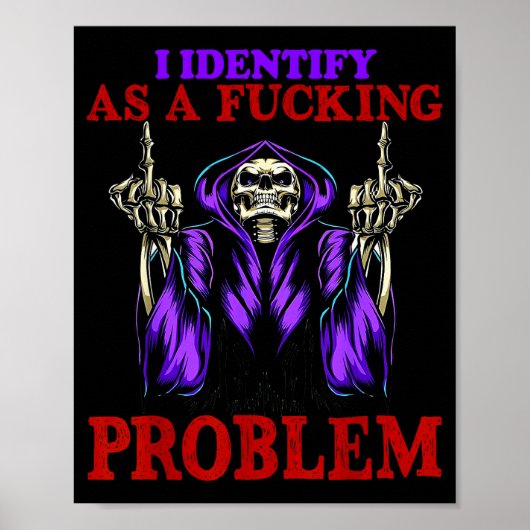 Poster Je m'identifie comme un problème étranger (Devant)