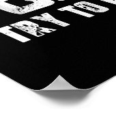 Poster Je Nage Comme Une Fille Essaie De Continuer - Baig (Coin)