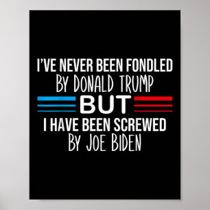 Poster Je n'ai jamais été impressionné par Donald Trump, 