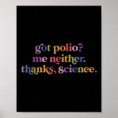 Poster Je n'ai pas de polio grâce à la science (Devant)