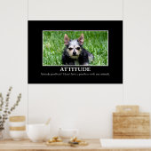 Poster Je n'ai pas de problème d'attitude [XL] (Cuisine)